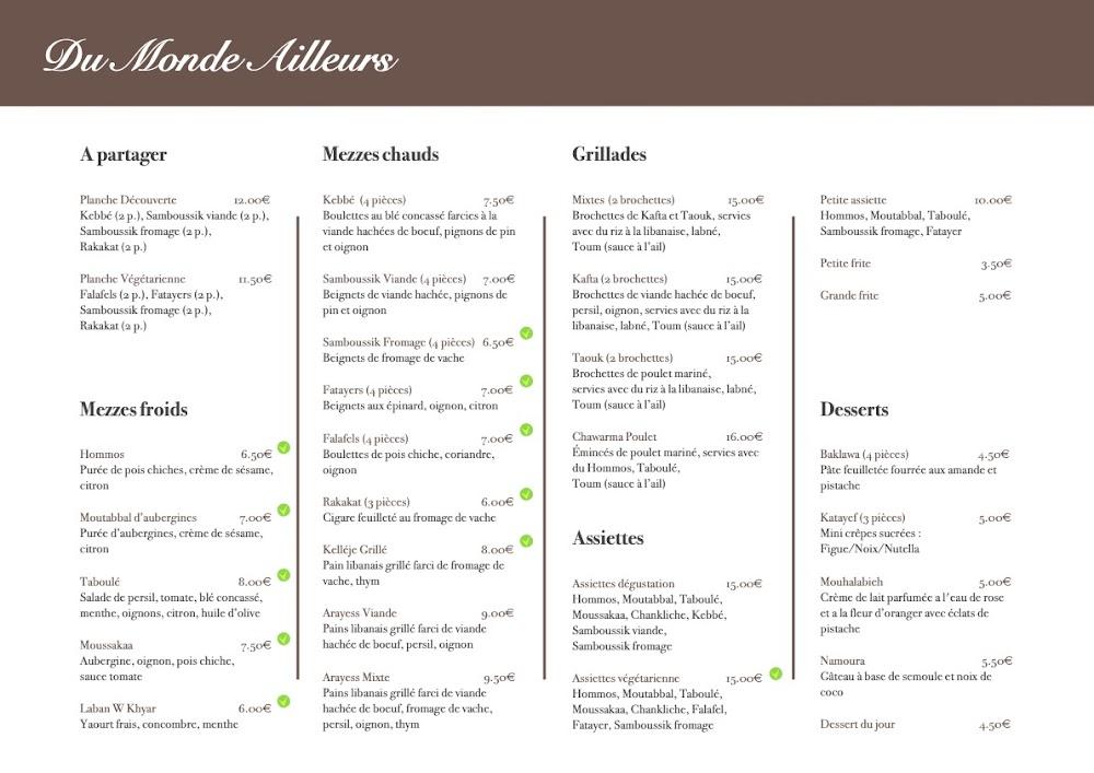Du Monde Ailleurs - Menu Image 2